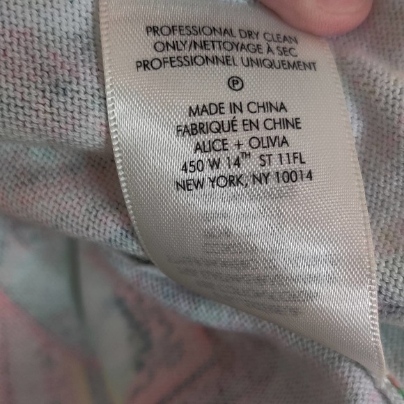 Alice + Olivia Ruthy Palace Knit Blue Cardigan - Picture 9 of 15